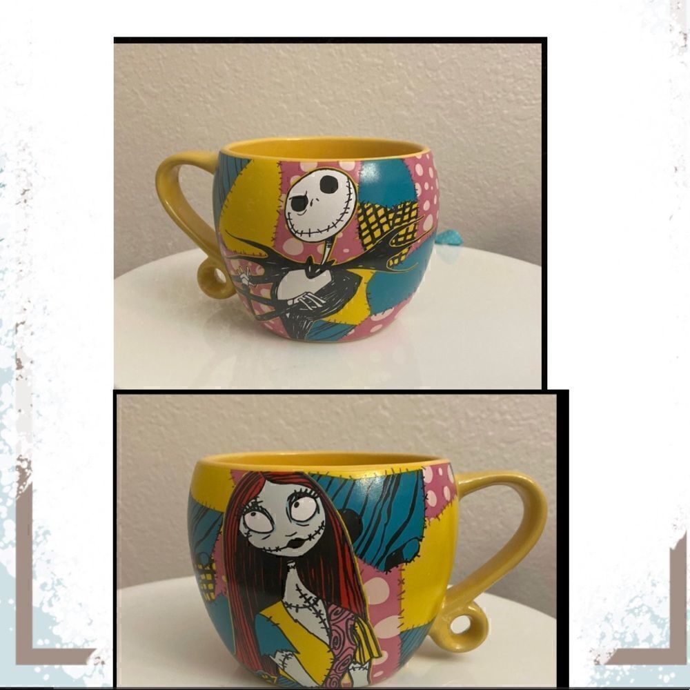☕️ONE Disney Nightmare Before Christmas Jack & Sally Ceramic Mug